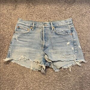 Agolde Parker Vintage Cut Off Denim Short 28